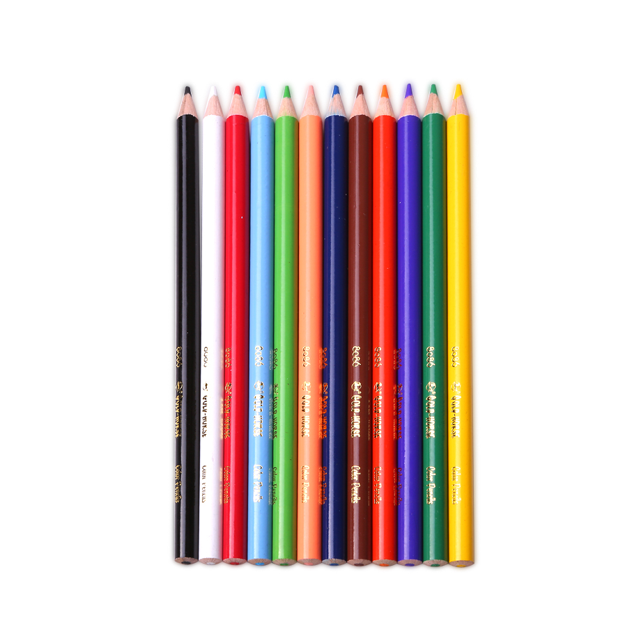 8086Round shape color pencil