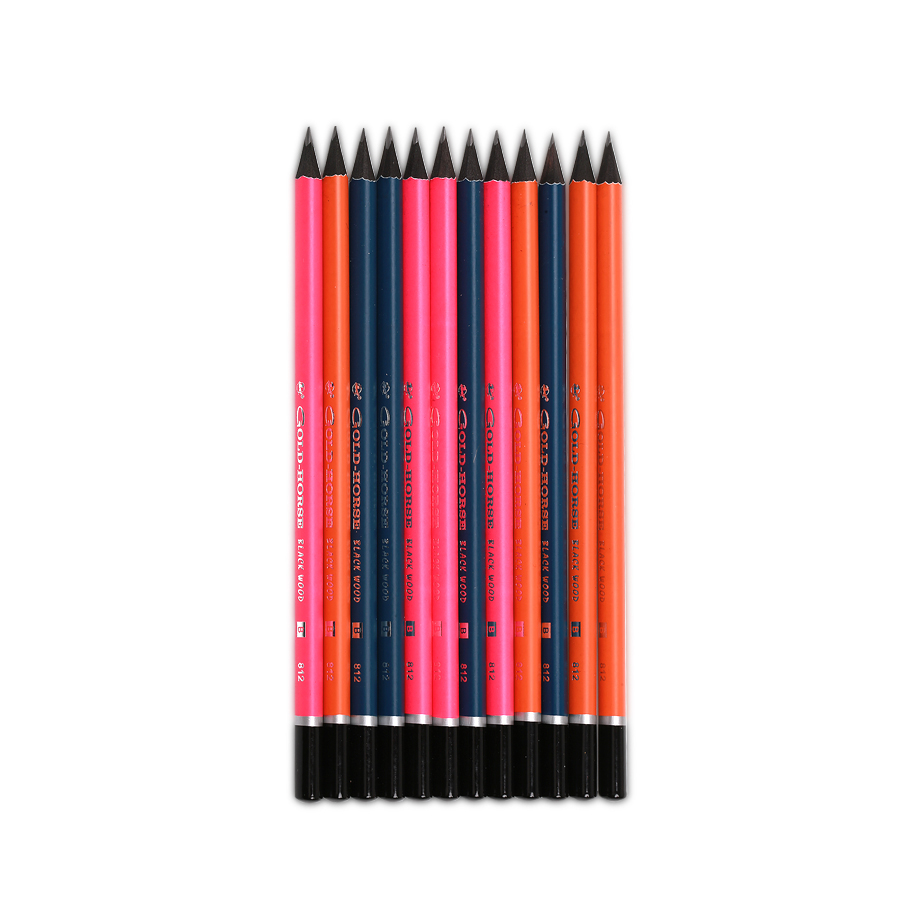 812Black lead pencil, black wood