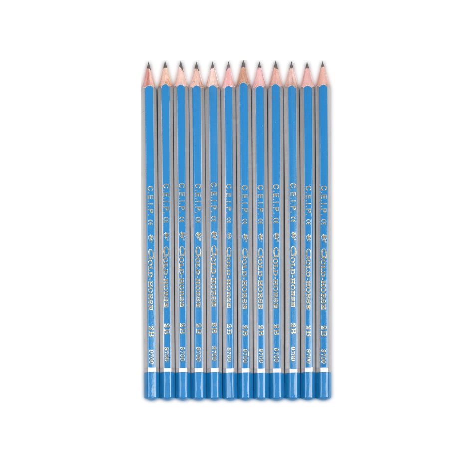 9700Blue/silver stripe pencil,dipping end